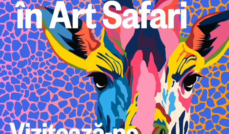 Girafa de la Muzeul Antipa își dă întâlnire cu Dali și Picasso în Centrul Vechi