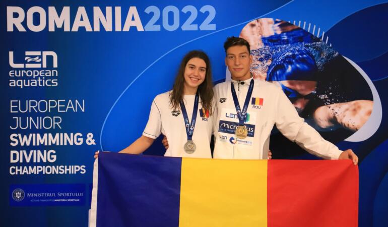 România pune în colecție încă două medalii. Aur și argint la Campionatele Europene de Înot pentru Juniori