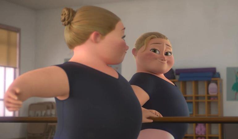 Bianca, prima balerină supraponderală dintr-un film animat