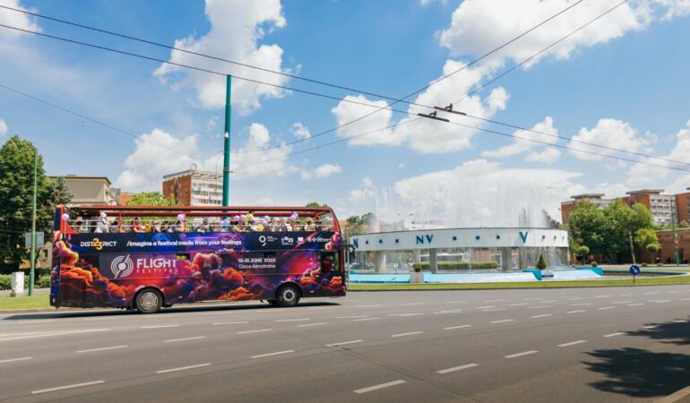 Copiii descoperă Timișoara cu Flight Bus
