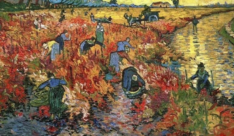 POVEȘTILE CULORILOR. „Via roșie”, singura pictură vândută, în viață, de Van Gogh