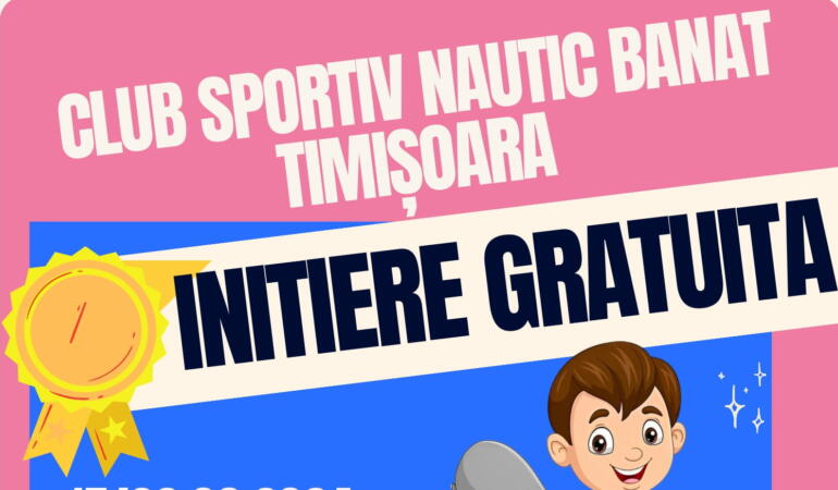 Inițiere gratuită în sporturile nautice, la Timișoara