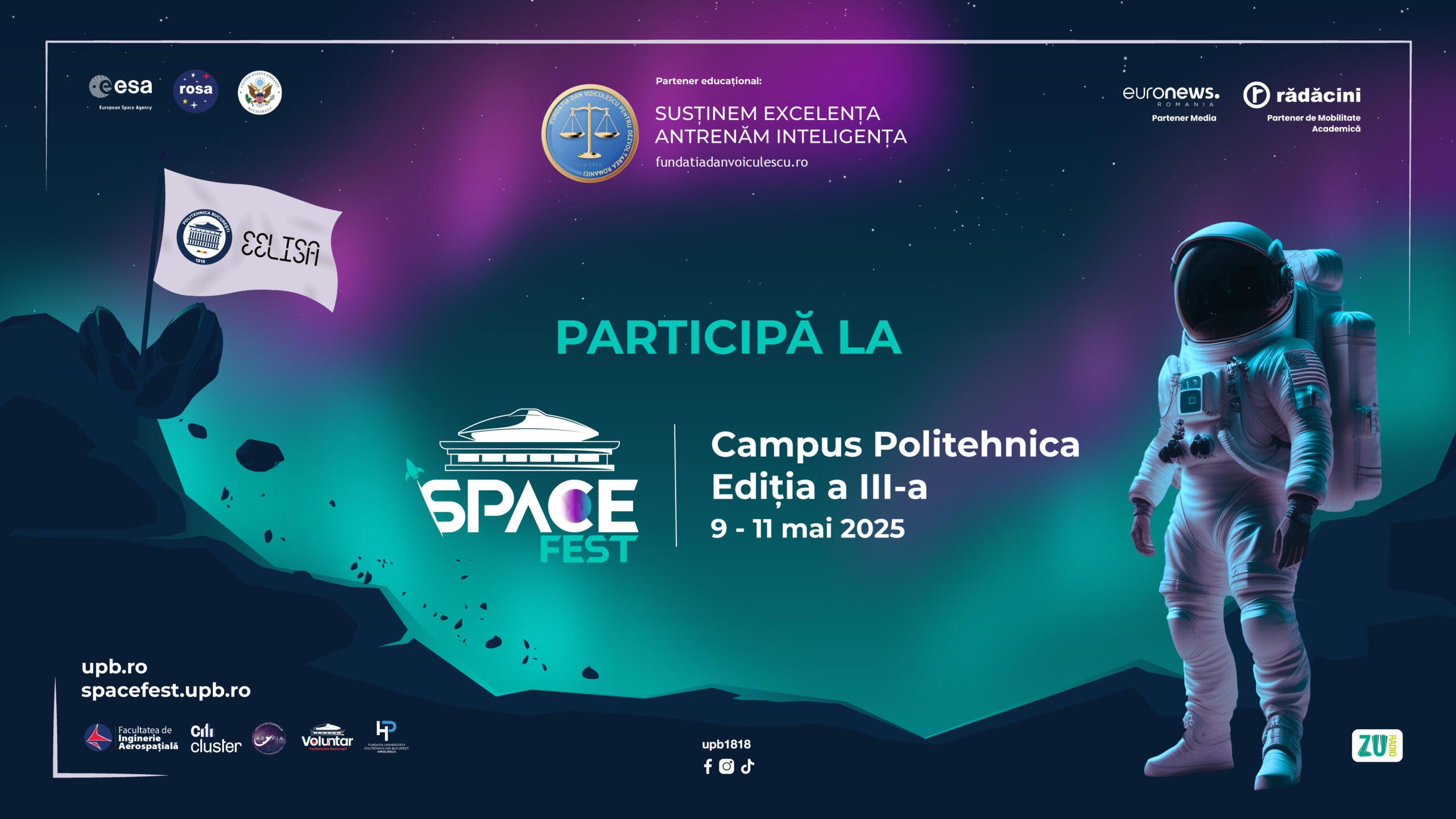Explorați spațiul cosmic la SpaceFEST 2025
